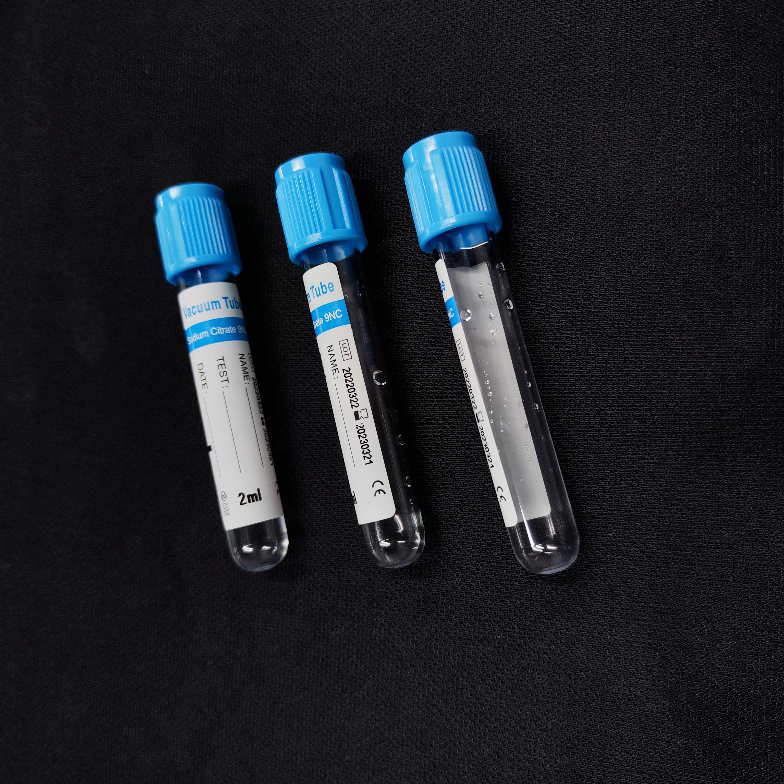 Tubo de vacío de sangre de citrato de sodio azul 9NC