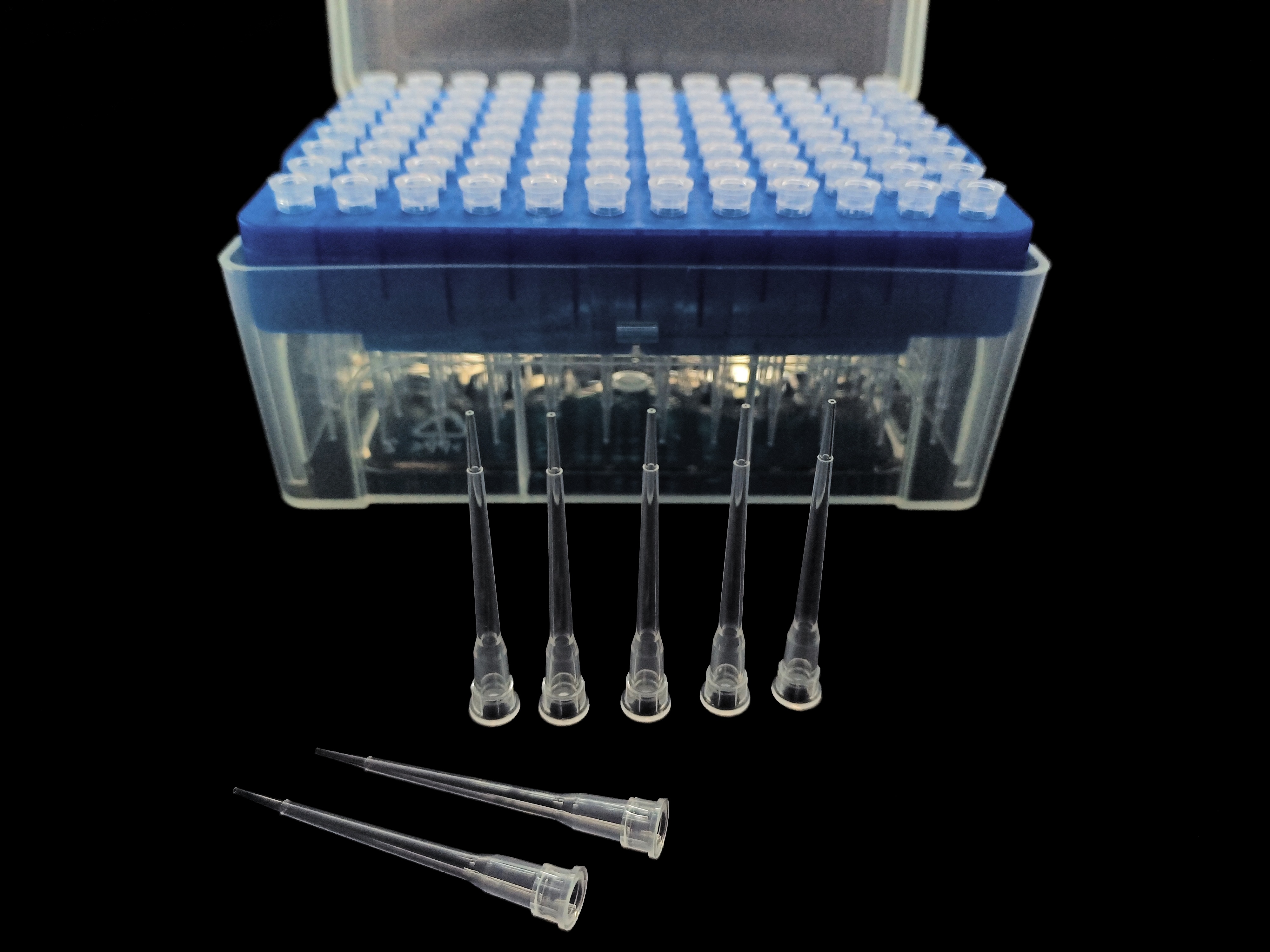 Punta de pipeta de longitud extendida de 10 μL CLT10C03-Azul