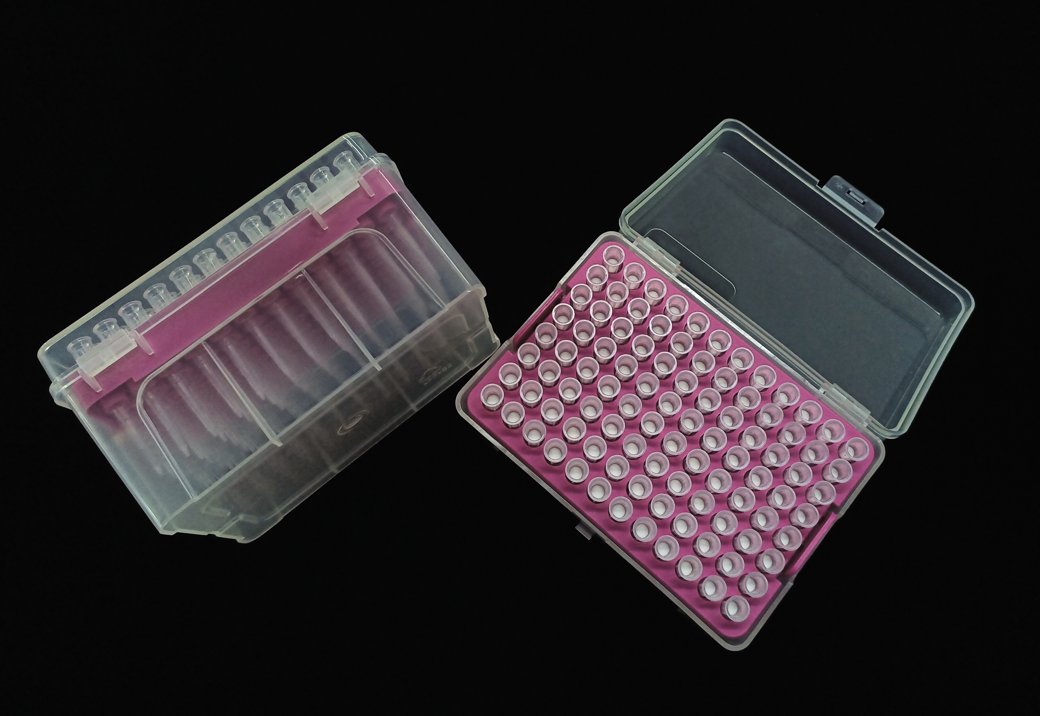 Puntas con filtro de aerosol de 200 μL 800608-Rosa