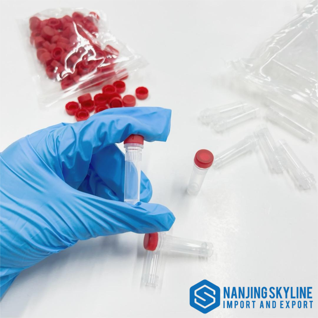 Red 1ml/1.5ml/1.6ml/1.8ml/2ml/4ml/5ml Congelación Cyrovials Vials Cryo Tubes con Extermal Thread