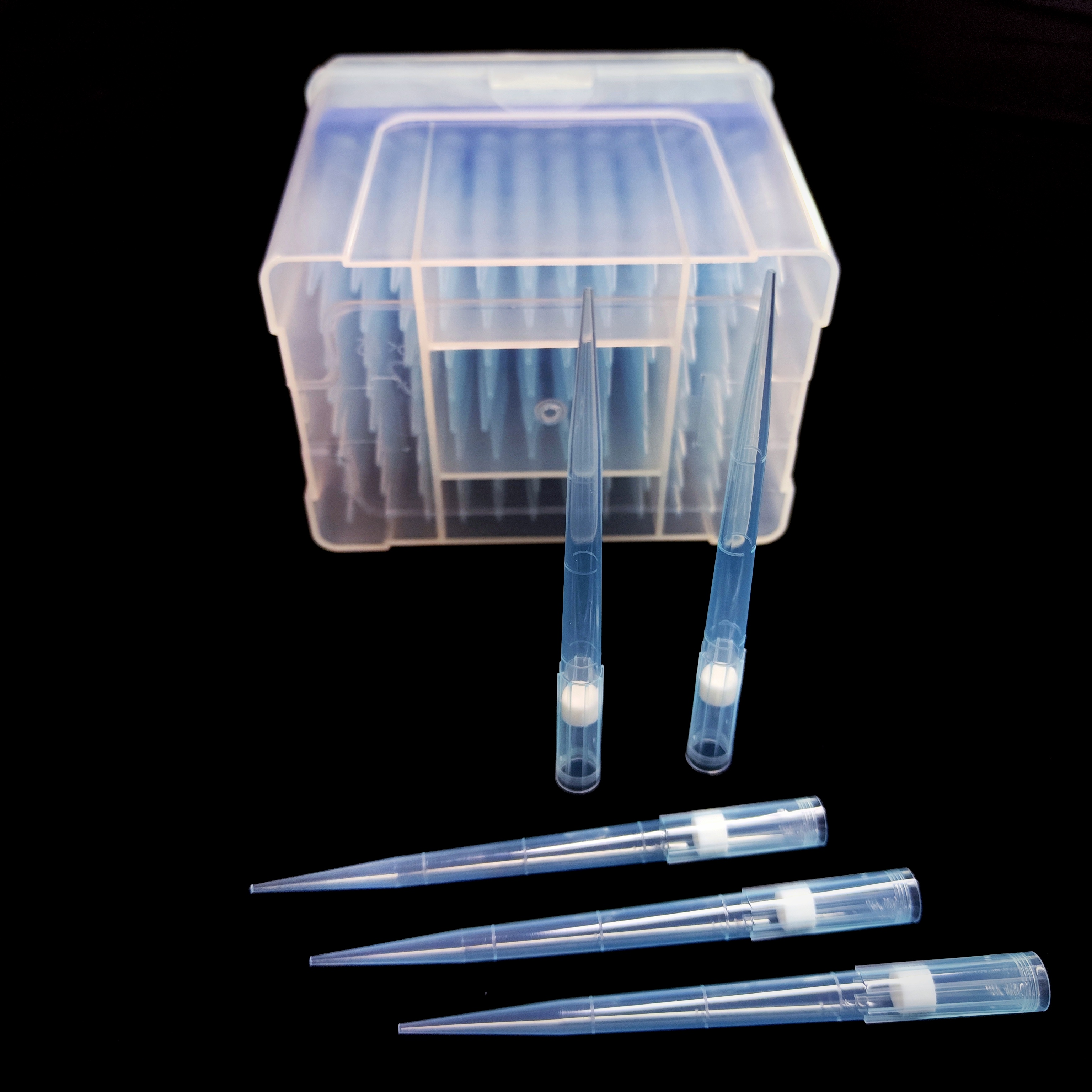 Puntas con filtro de aerosol de longitud extendida de 1000 μL 800508-Azul
