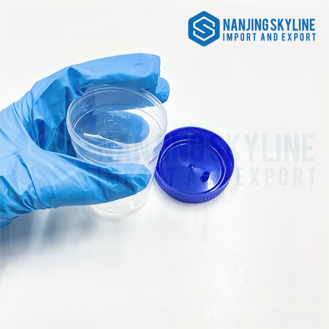 Contenedor de orina de plástico desechable Taza de muestra de orina de 100 ml