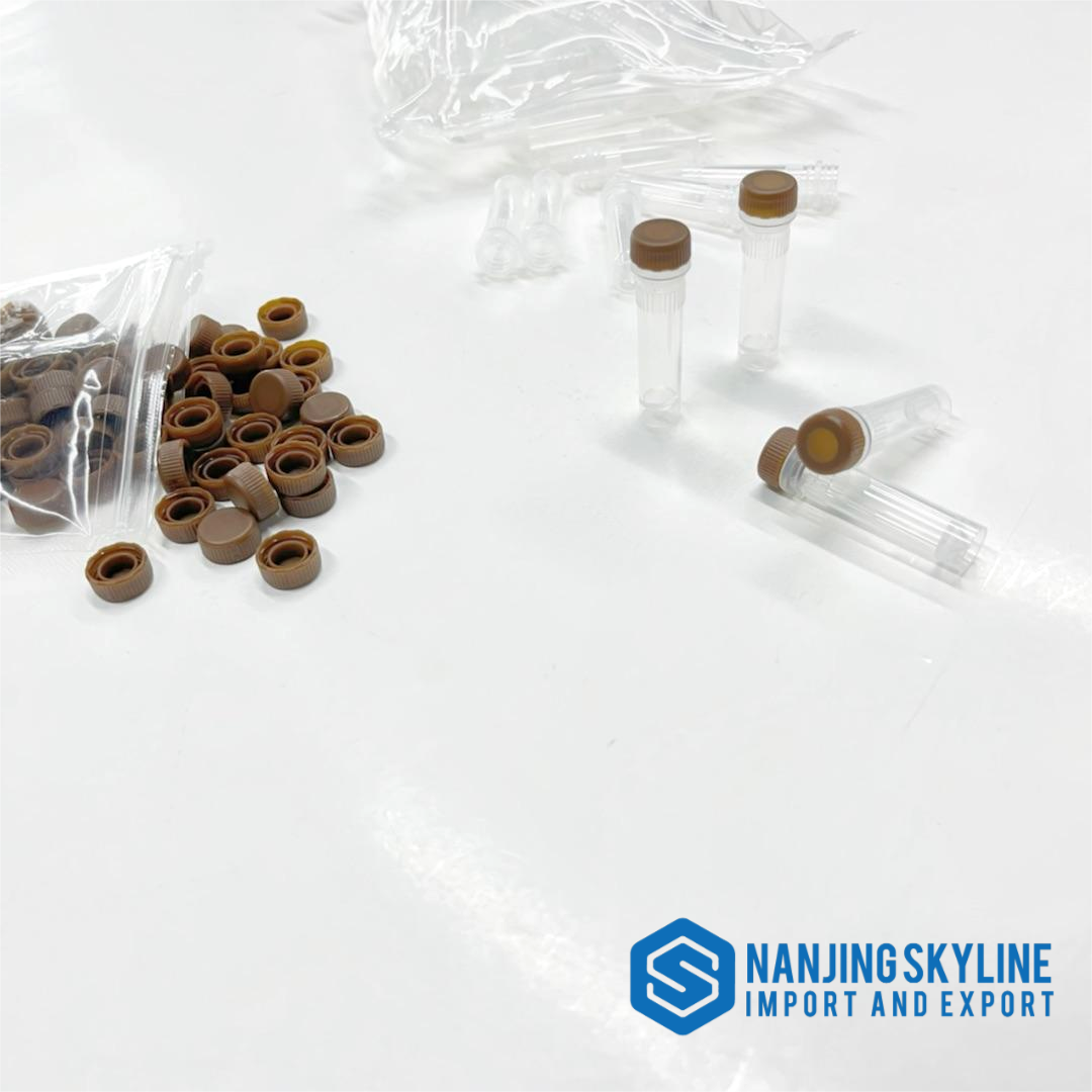 Brown 1ml/1.5ml/1.6ml/1.8ml/2ml/4ml/5ml Congelación Cyrovials Viales Tubos criogénicos con rosca Extermal