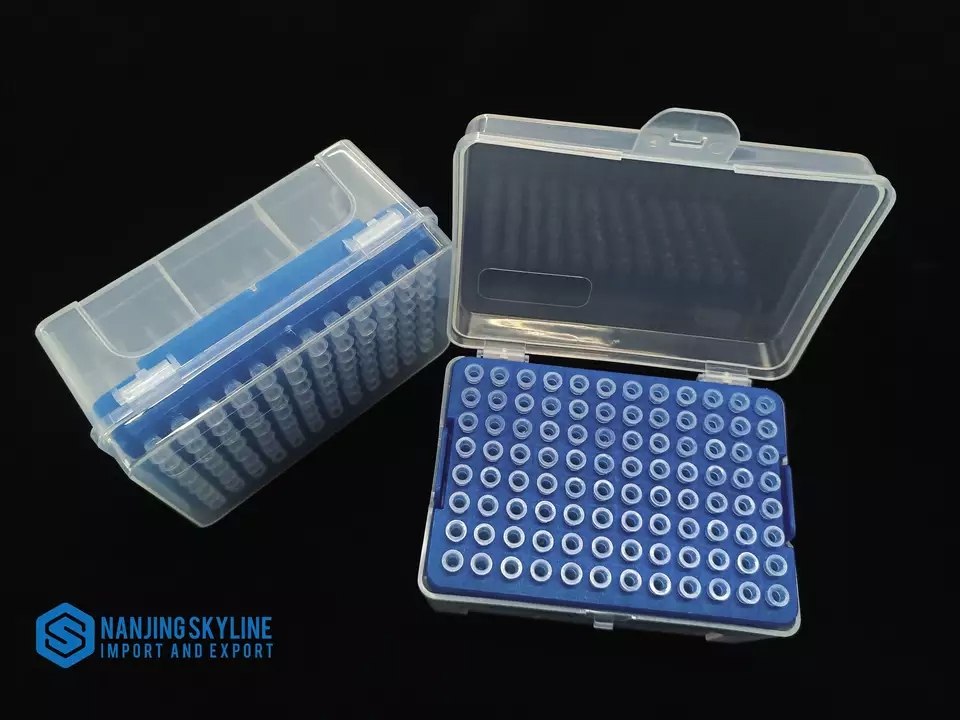 Suministros de fábrica, puntas de filtro estériles desechables de plástico 10ul, puntas de pipeta de laboratorio con filtro