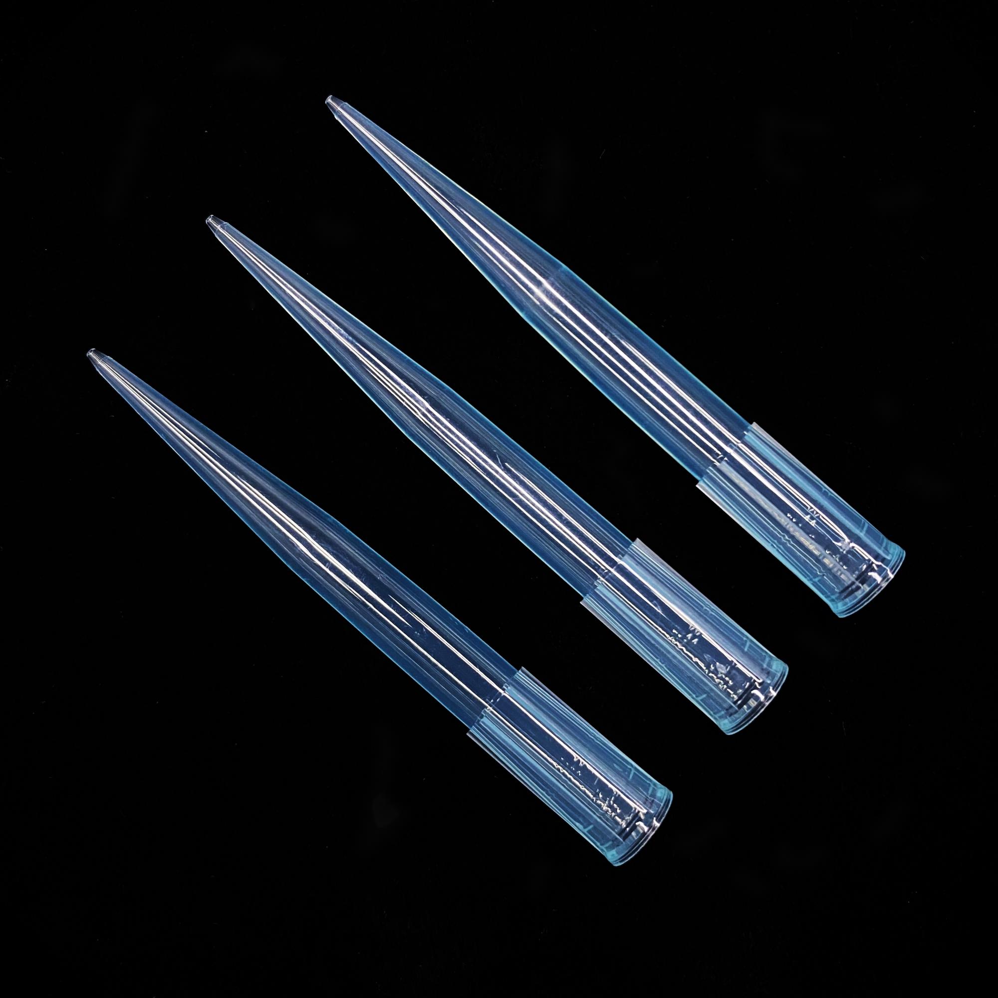 1250 μL/1000 μL/300 μL/200 μL/10 μL/10 μL Punta de pipeta de longitud extendida (a granel)