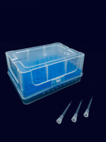 Puntas de pipeta de longitud extendida de 10 μL CLT10C06-Azul