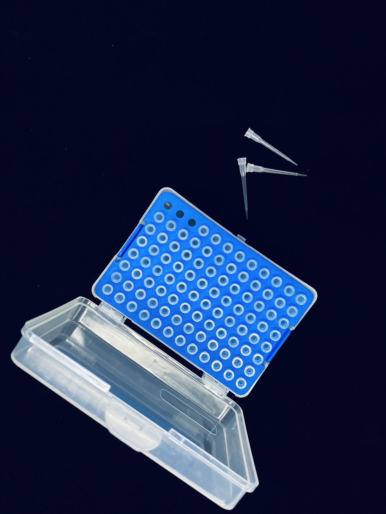 Puntas de pipeta de longitud extendida de 10 μL CLT10C06-Azul