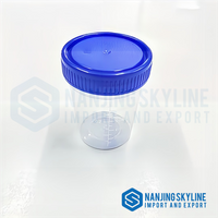 Contenedor de orina de plástico desechable Taza de muestra de orina de 100 ml