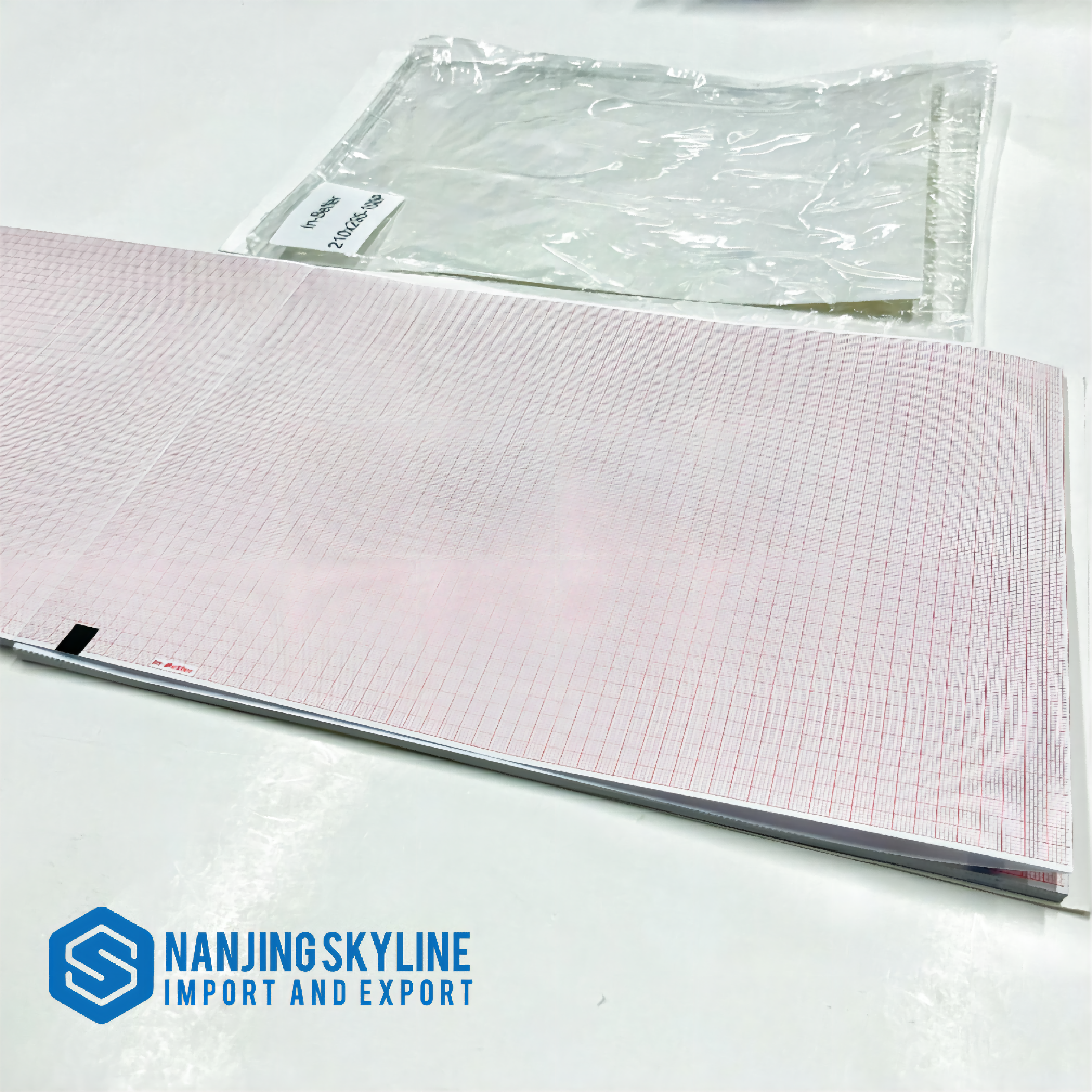 Hospital médico Doce canales ECG Papel 210 * 295 mm para NIHON KODEN 9320K 9522C