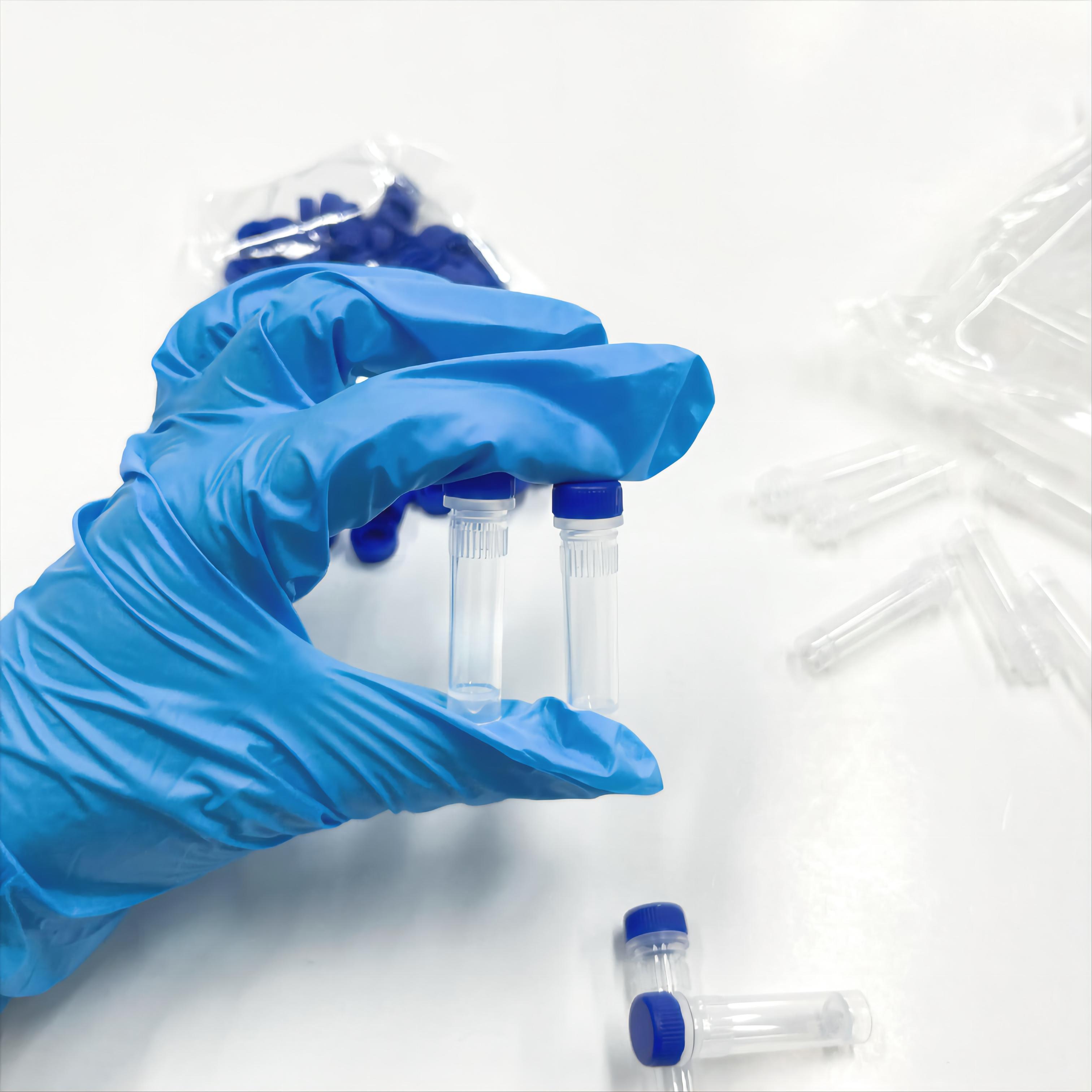 Azul 1ml/1.5ml/1.6ml/1.8ml/2ml/4ml/5ml Congelación Cyrovials Viales Tubos criogénicos con rosca Extermal