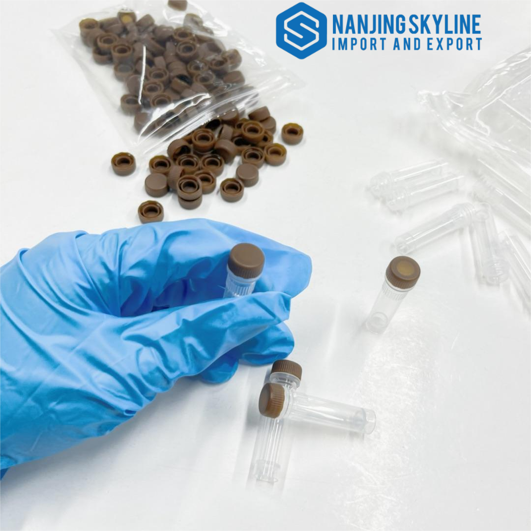 Brown 1ml/1.5ml/1.6ml/1.8ml/2ml/4ml/5ml Congelación Cyrovials Viales Tubos criogénicos con rosca Extermal