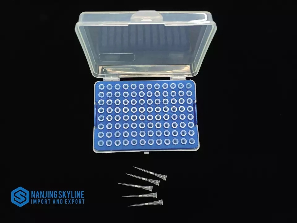 Suministros de fábrica, puntas de filtro estériles desechables de plástico 10ul, puntas de pipeta de laboratorio con filtro