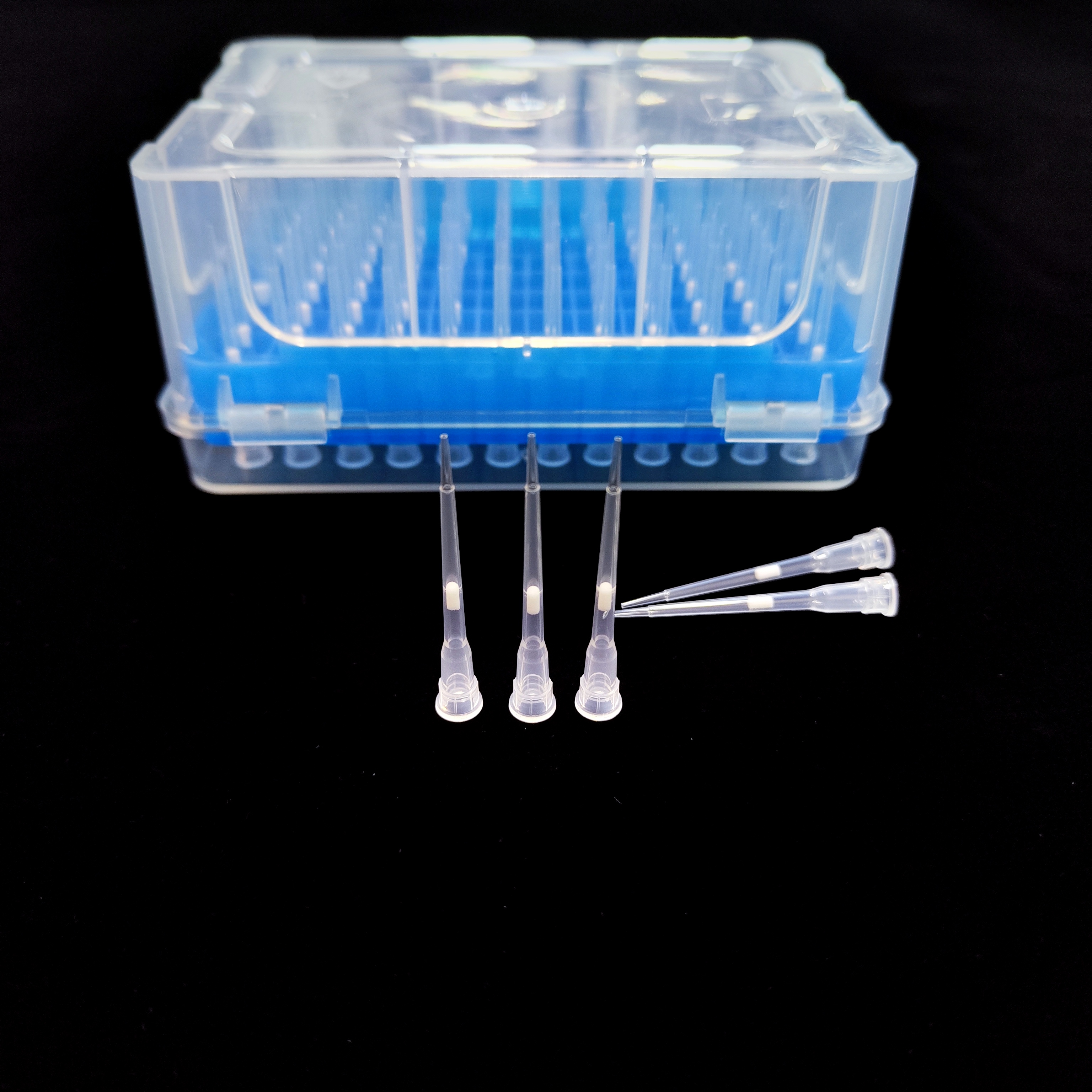 Puntas con filtro de longitud extendida de 10 μL CLT10C08-Azul