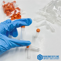 Orange 1ml/1.5ml/1.6ml/1.8ml/2ml/4ml/5ml Congelación Cyrovials Viales Tubos criogénicos con rosca Extermal