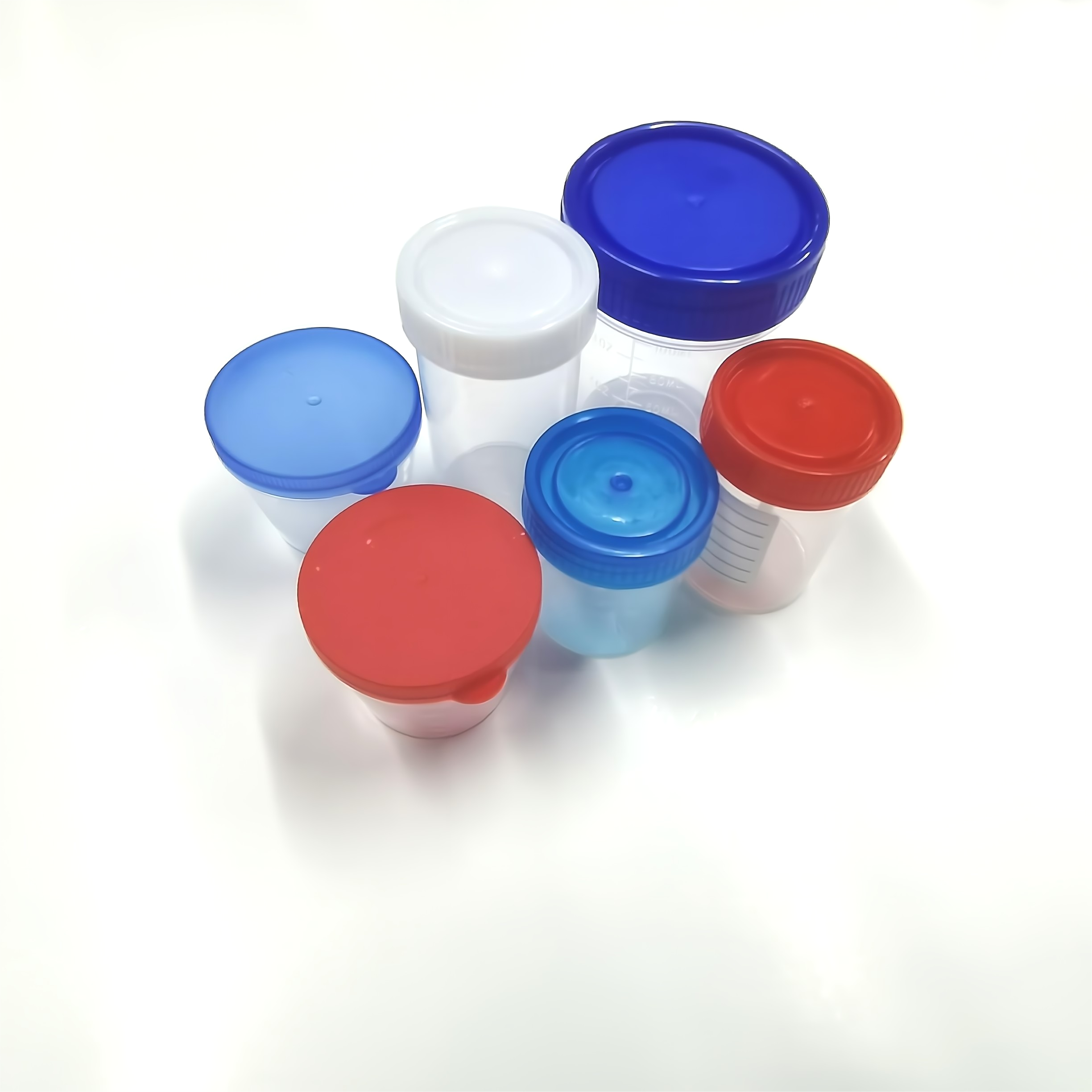 Taza de orina estéril desechable 30ml 40ml 60ml 100ml 120ml, taza de contenedor de muestra de orina