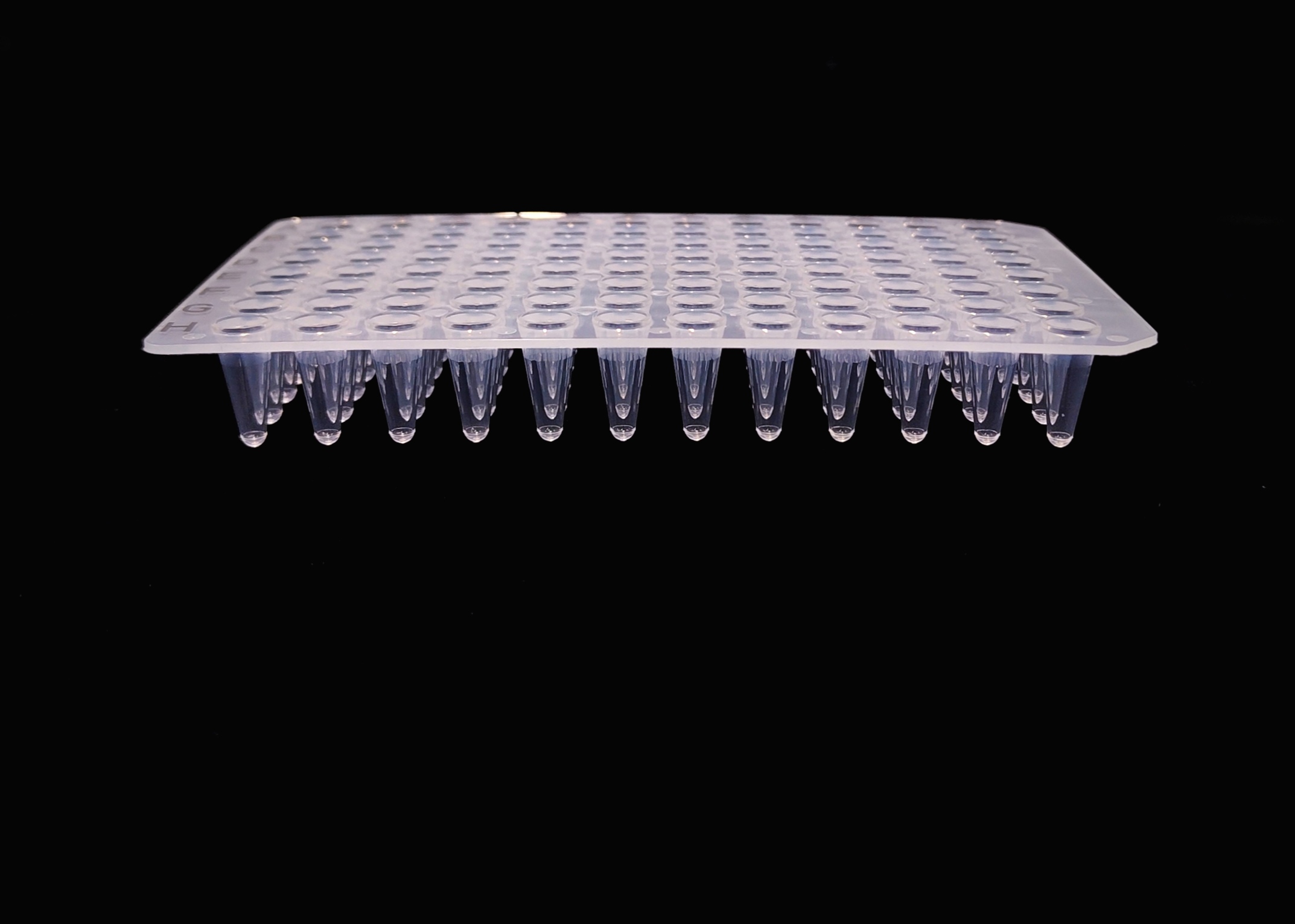 Placa de 96 pocillos PCR de 0,1 ml con marca negra (a granel)