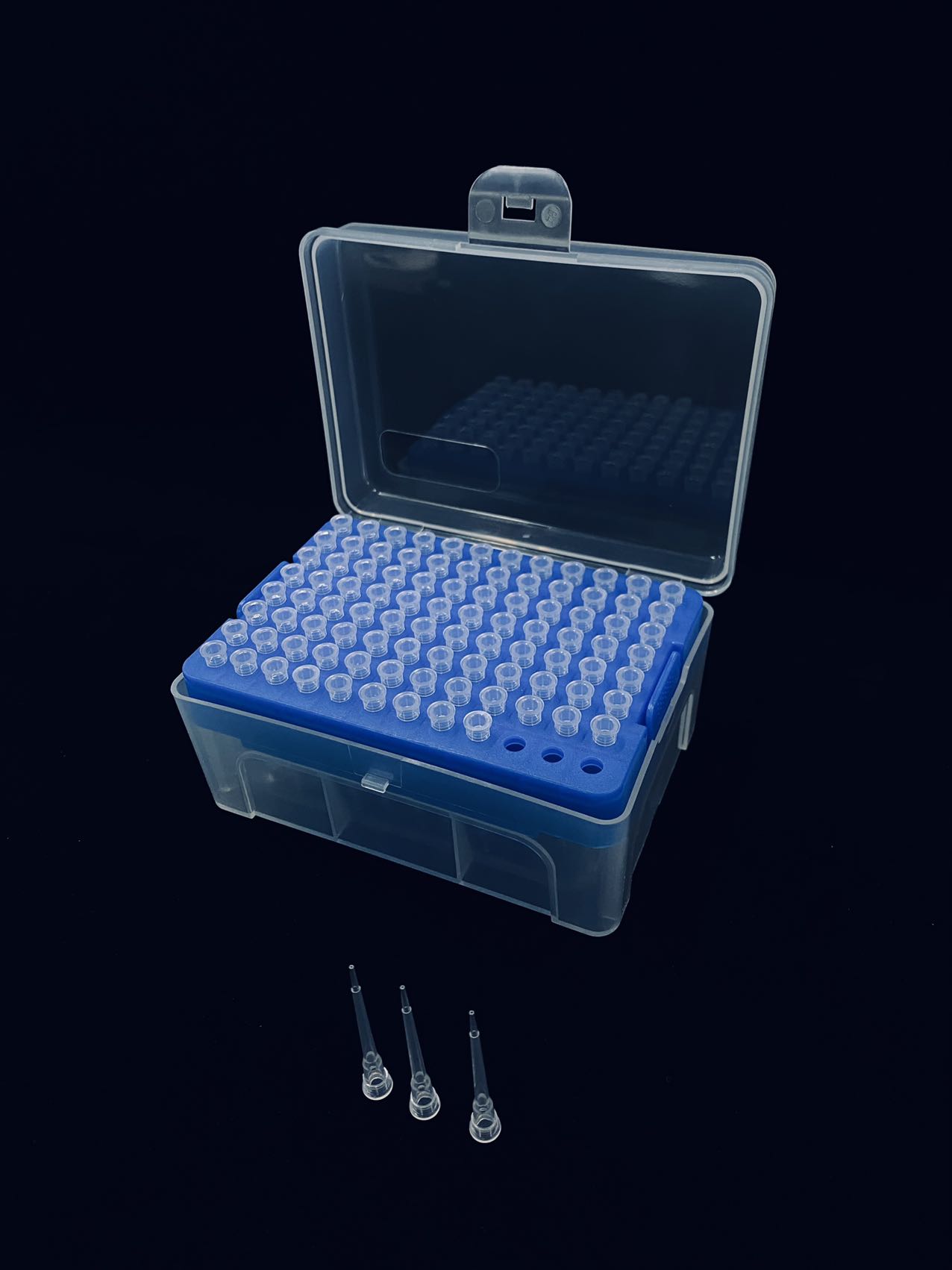 Puntas de pipeta de longitud extendida de 10 μL CLT10C06-Azul