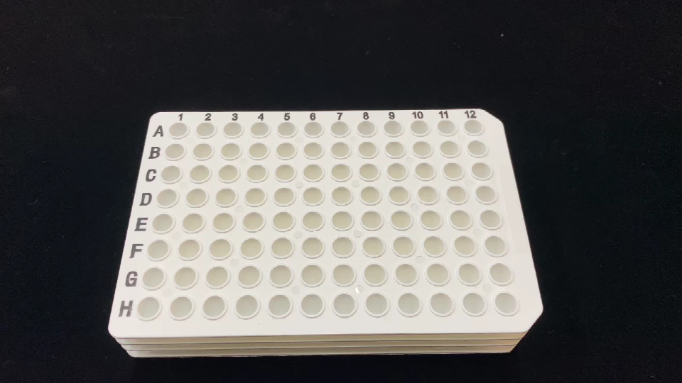 PCR Placa blanca de 96 pocillos con marca negra 802048/802047/802020
