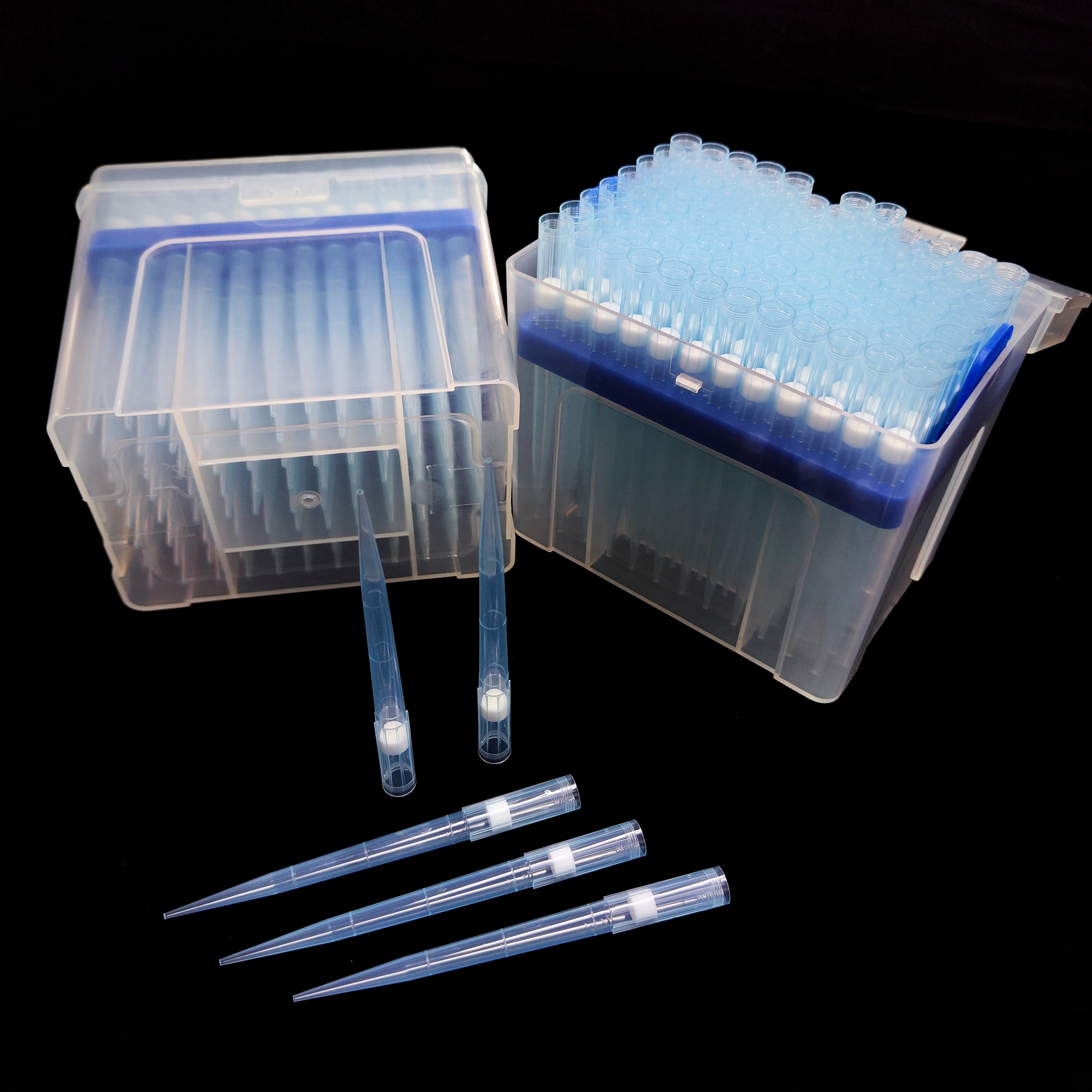 Puntas con filtro de aerosol de longitud extendida de 1000 μL 800508-Azul