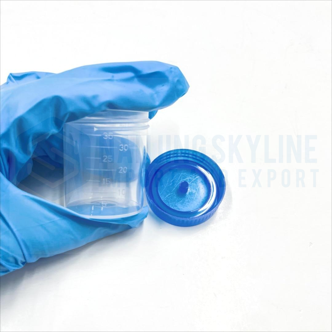 Contenedor de orina de plástico desechable Taza de muestra de orina de 35 ml