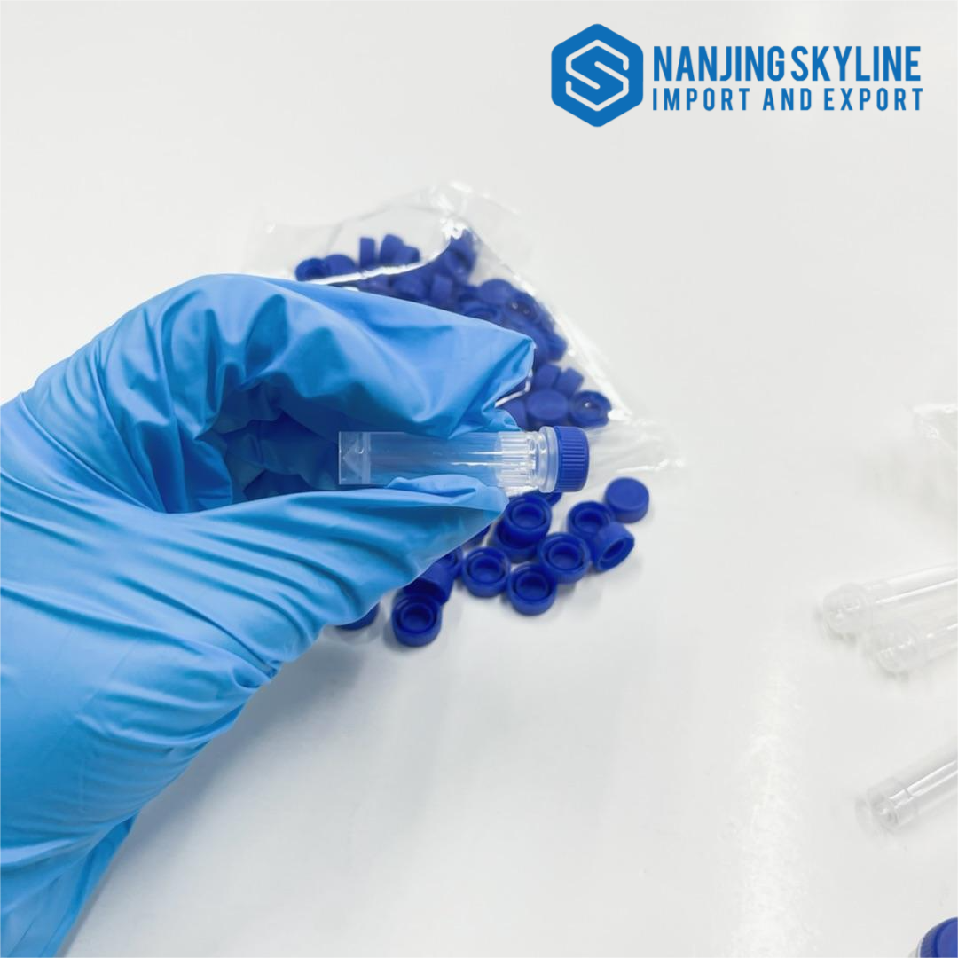 Azul 1ml/1.5ml/1.6ml/1.8ml/2ml/4ml/5ml Congelación Cyrovials Viales Tubos criogénicos con rosca Extermal