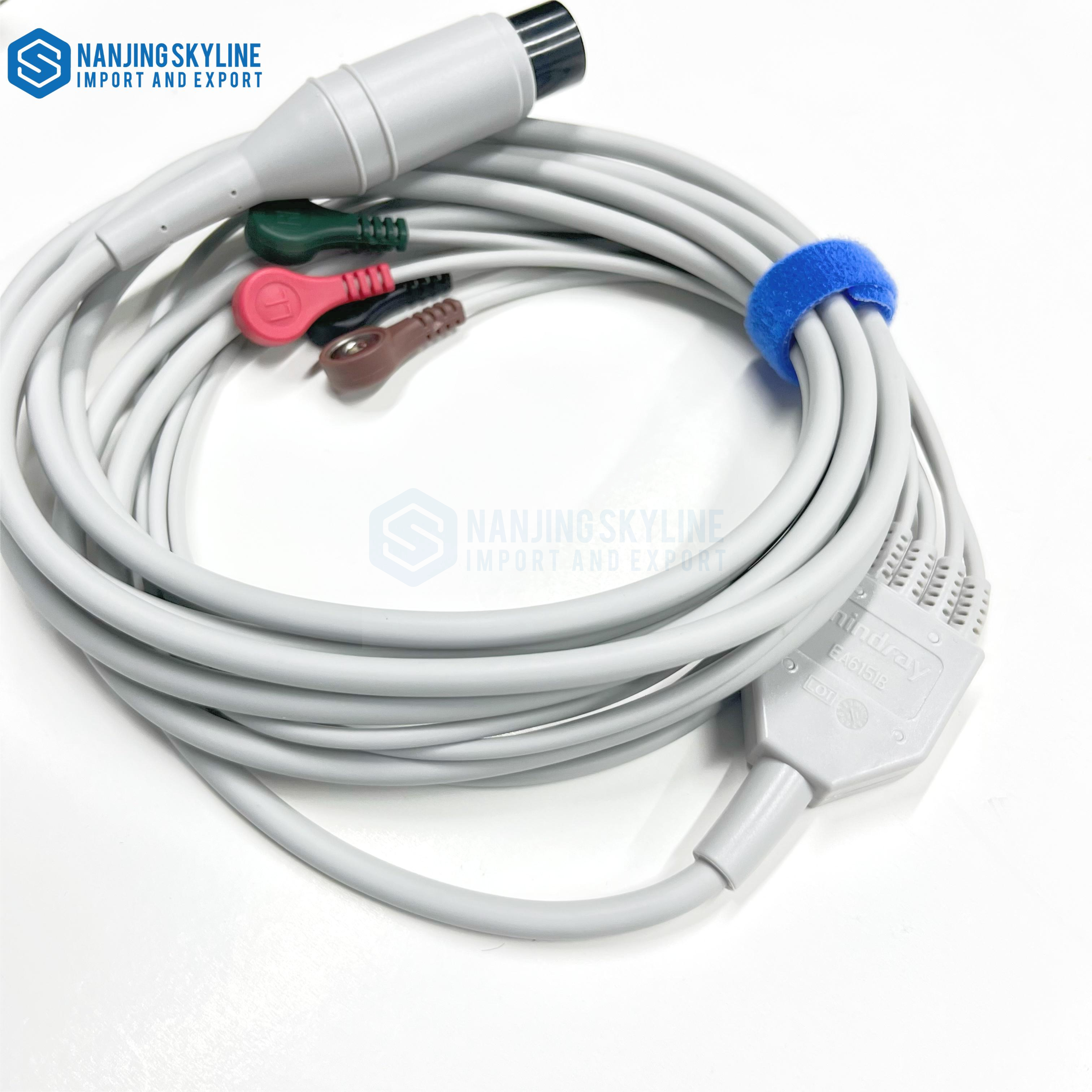 Cable de ECG Mindray de 6 pines y 5 derivaciones EA6151B